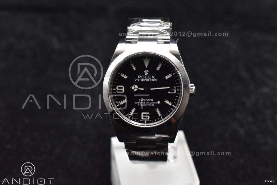 Explorer Dial 39mm Clean Edition I VR3132 SS Black 214270 1:1 on Bracelet Best 0305